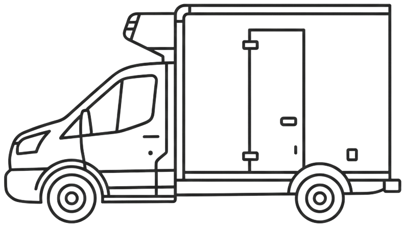 Ford Transit 350 with Reefer Box icon